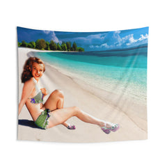 Marilyn Sea Beach Tapestry