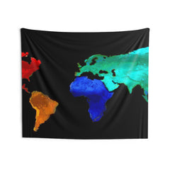 Color Full Worldmap Tapestry