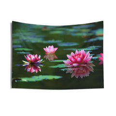 Lily Pink Flower Tapestry