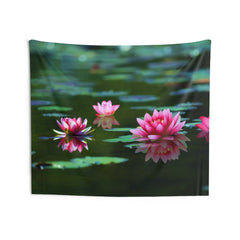Lily Pink Flower Tapestry