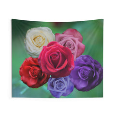 Multicolor Rose Tapestry