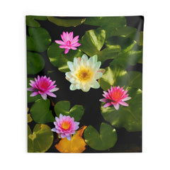 Pink Lily Flower Tapestry