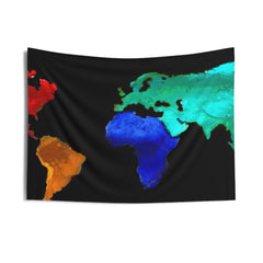 Color Full Worldmap Tapestry