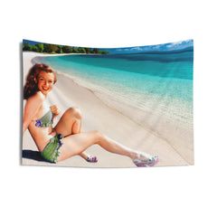 Marilyn Sea Beach Tapestry