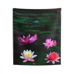 Pink Lily Flower Tapestry