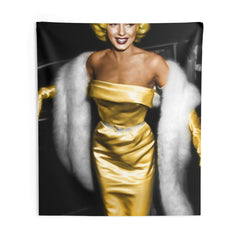 Marilyn In Yellow Dress Tapestry