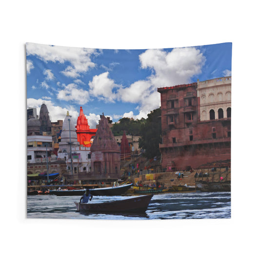 Varanasi Ganga River Tapestry