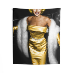 Marilyn In Yellow Dress Tapestry