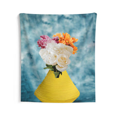 Yellow Flower Vase Tapestry