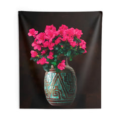 Vintage Vase Flower Tapestry