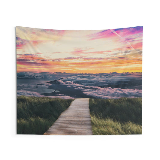 Sunrise Beach Path Tapestry