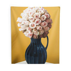 Blue Flower Vase Tapestry
