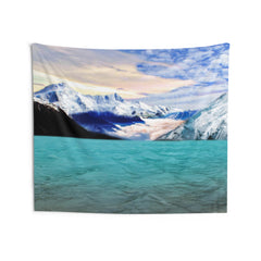 Mountain Lake Painting Tapestry