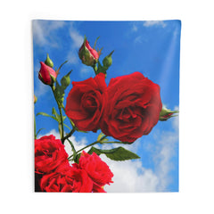 Rose With Bud Tapestry
