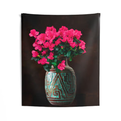 Vintage Vase Flower Tapestry