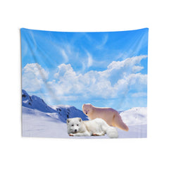 Arctic Fox Tapestry
