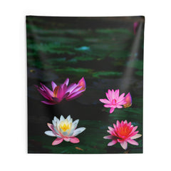 Pink Lily Flower Tapestry