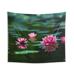 Lily Pink Flower Tapestry