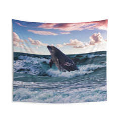 Grey Dolphin Tapestry