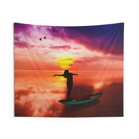 Women Lake Tapestry