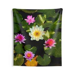 Pink Lily Flower Tapestry