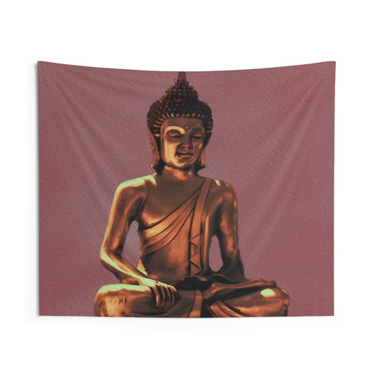 Golden Buddha Tapestry