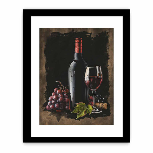 Red Wine Frame Print