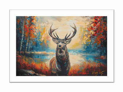 Deer Art Framed Print