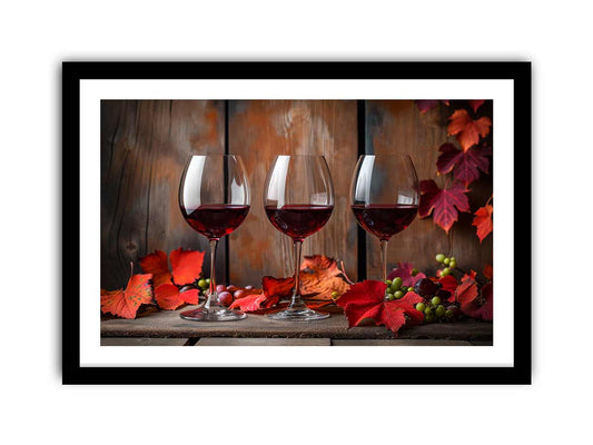 Red wine Frame print