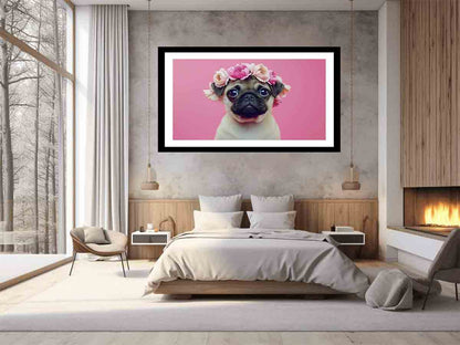 Pug Dog Framed Print