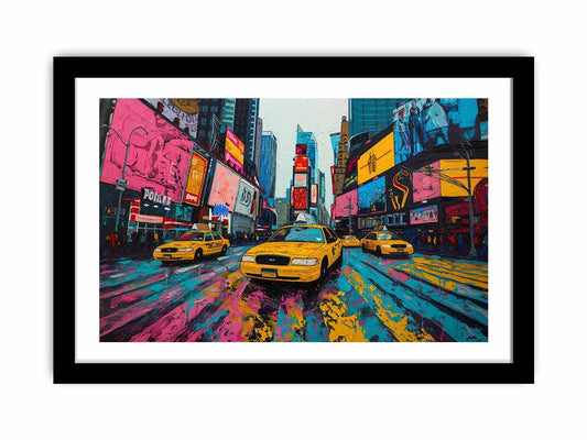 Times Square Framed Framed Print