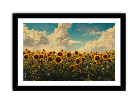 Summar Sunflower Framed Print