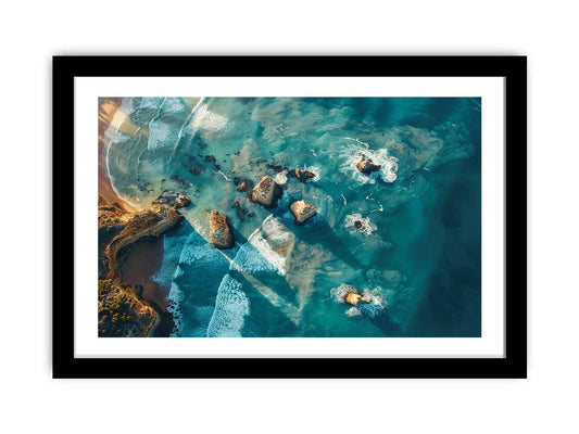 Great Ocean Road Drone View Framed Print
