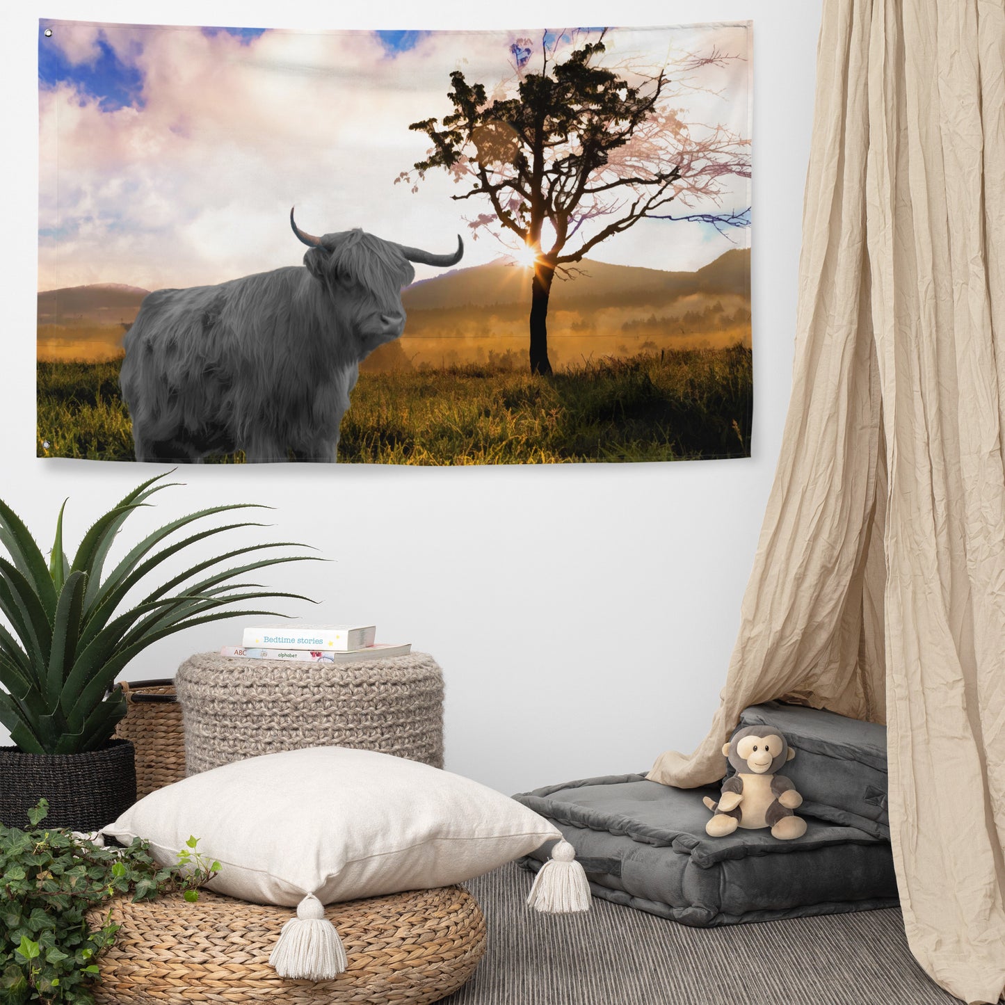 Highland Cow Flag