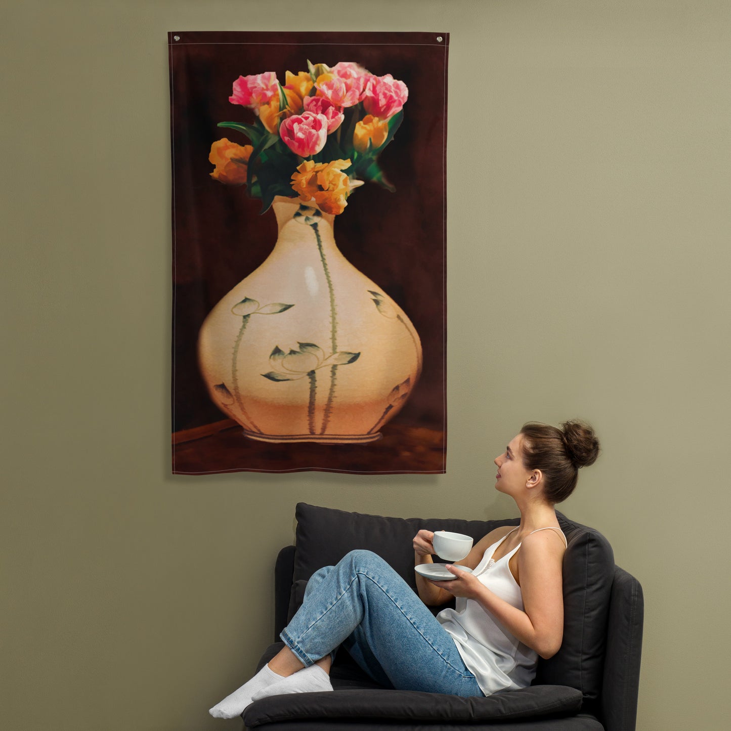 Sunflower Wall Flag Tapestry wall hanging