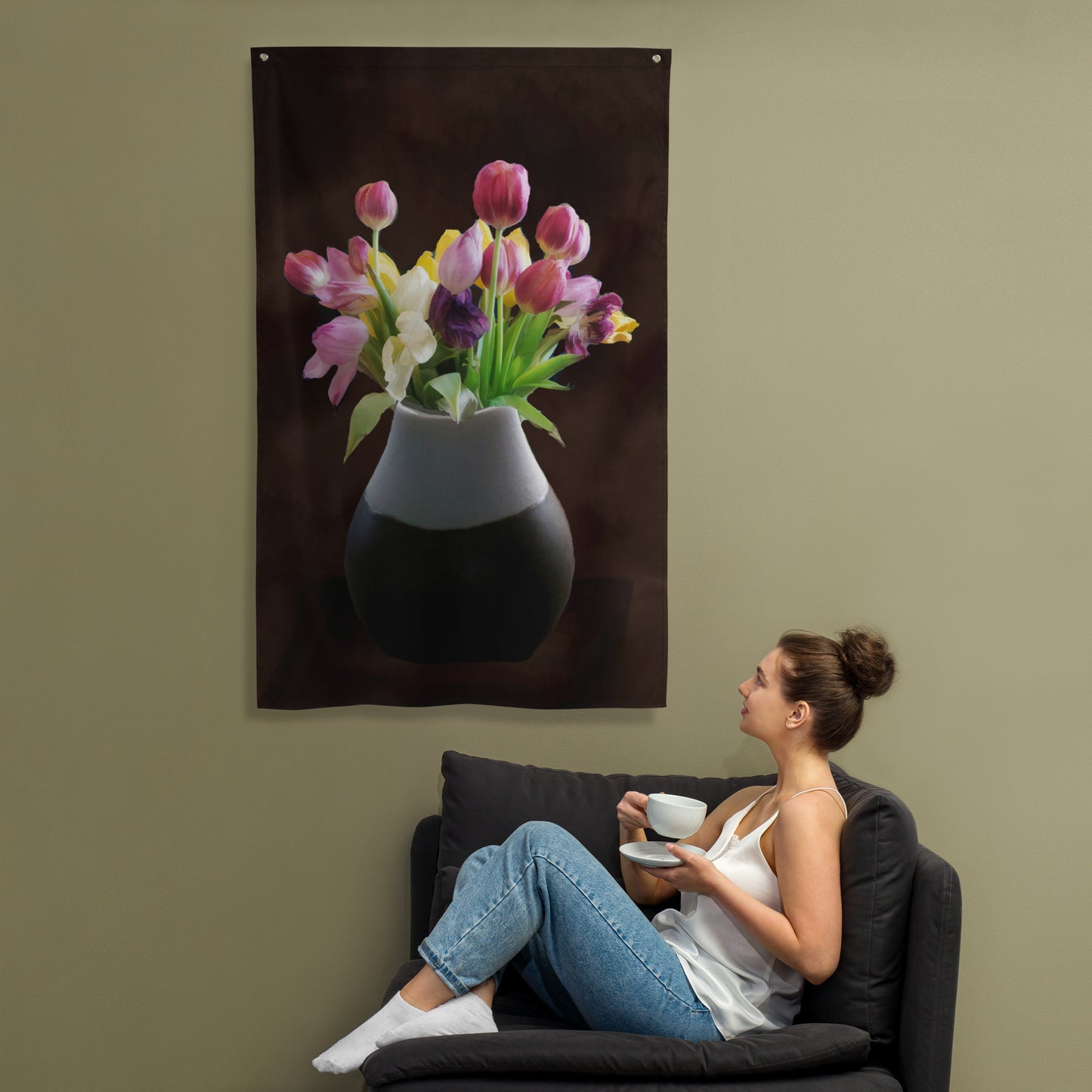 Flower Buds Flag