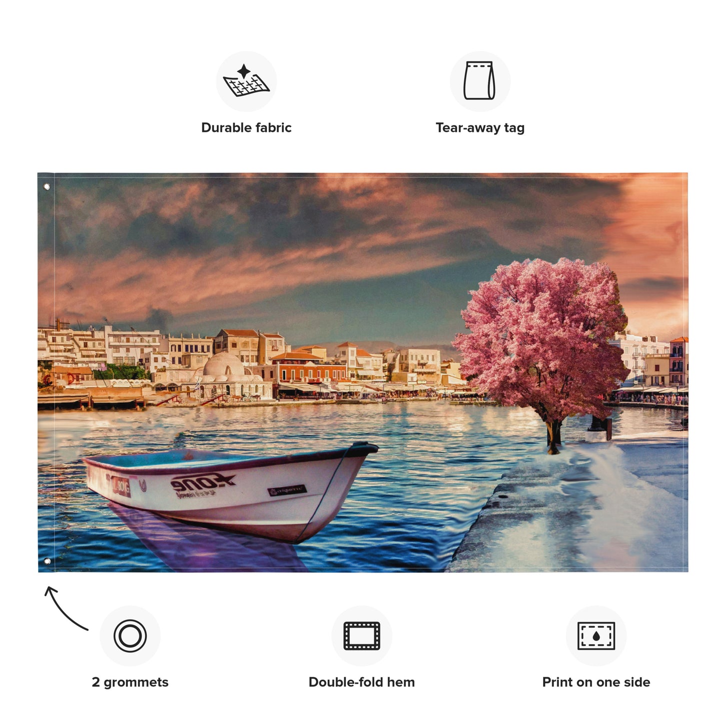 Pink Tree Boat Flag