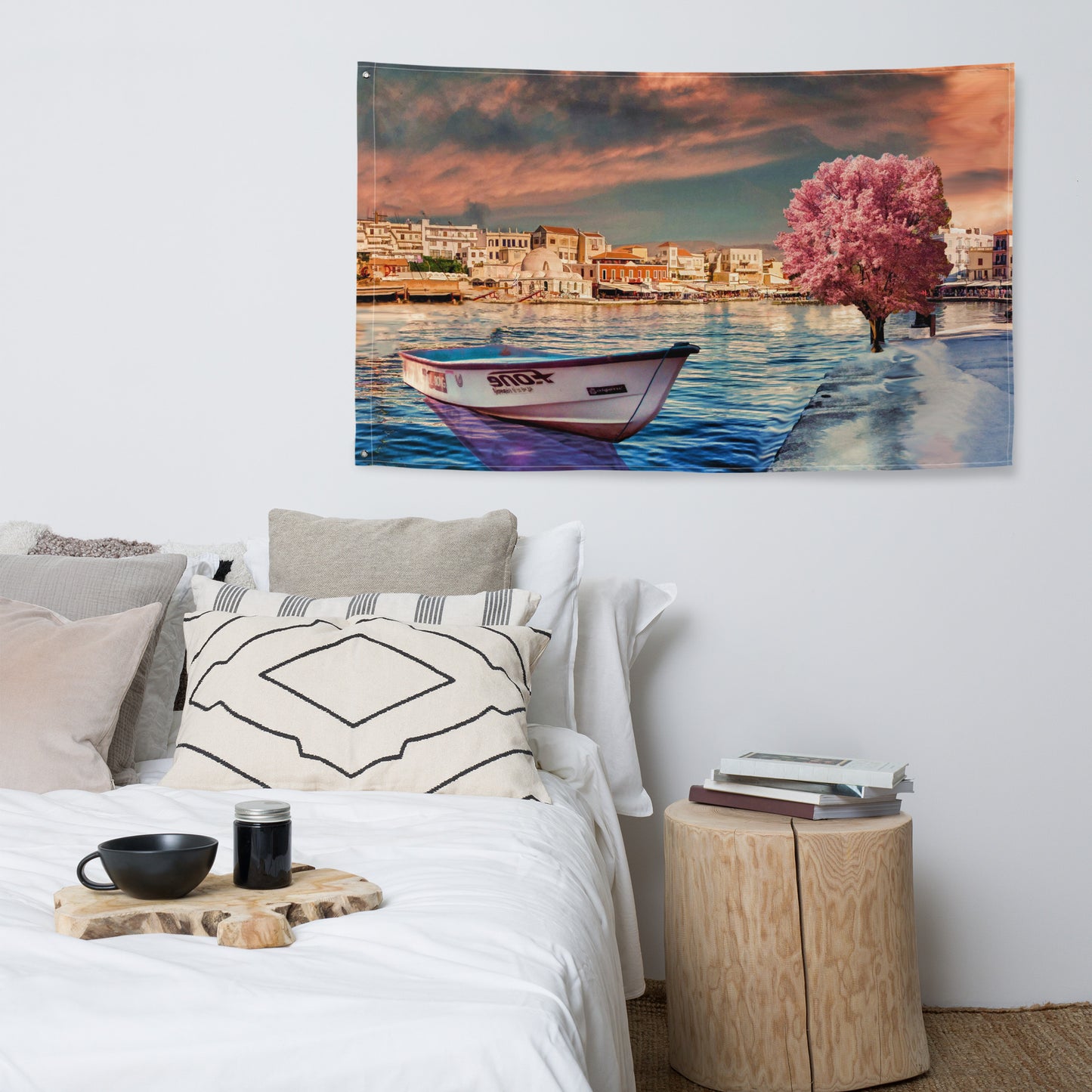 Pink Tree Boat Flag