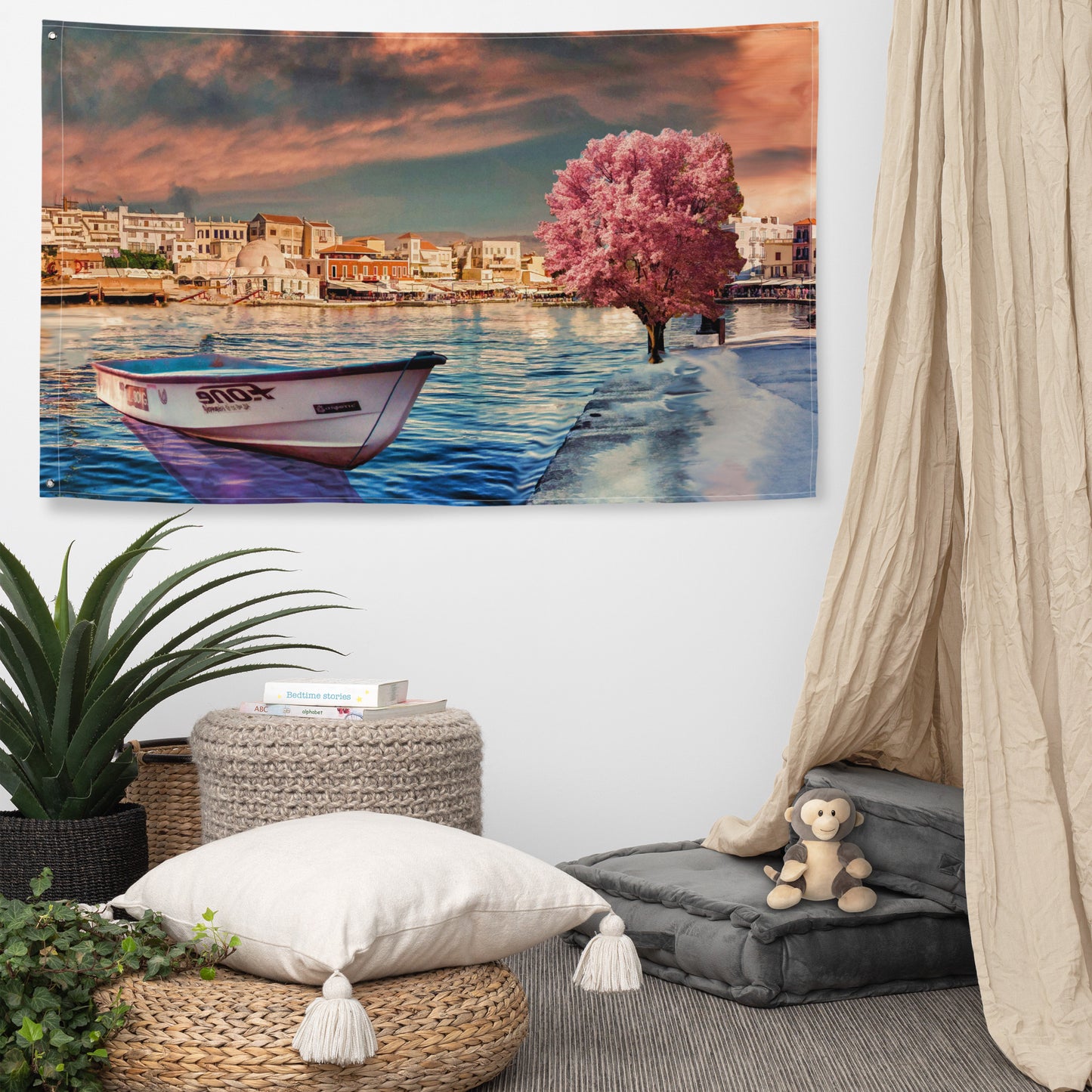 Pink Tree Boat Flag
