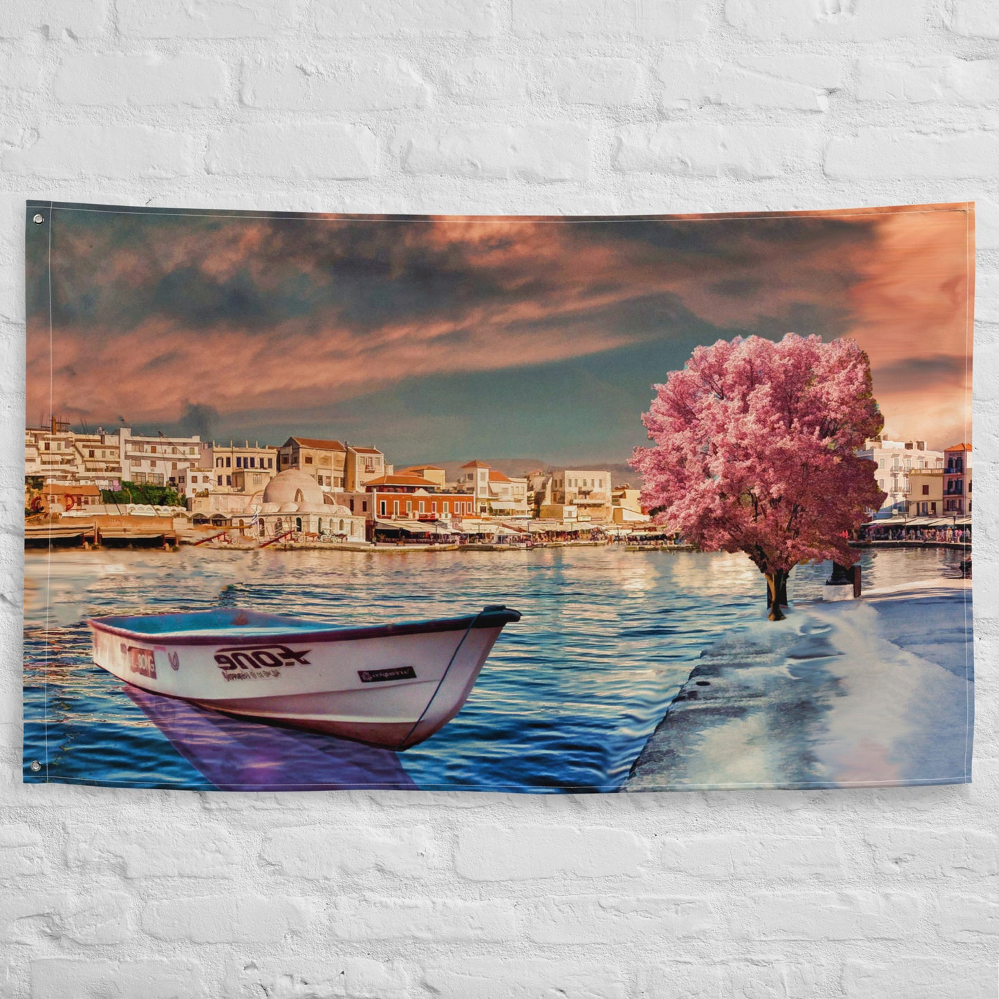 Pink Tree Boat Flag