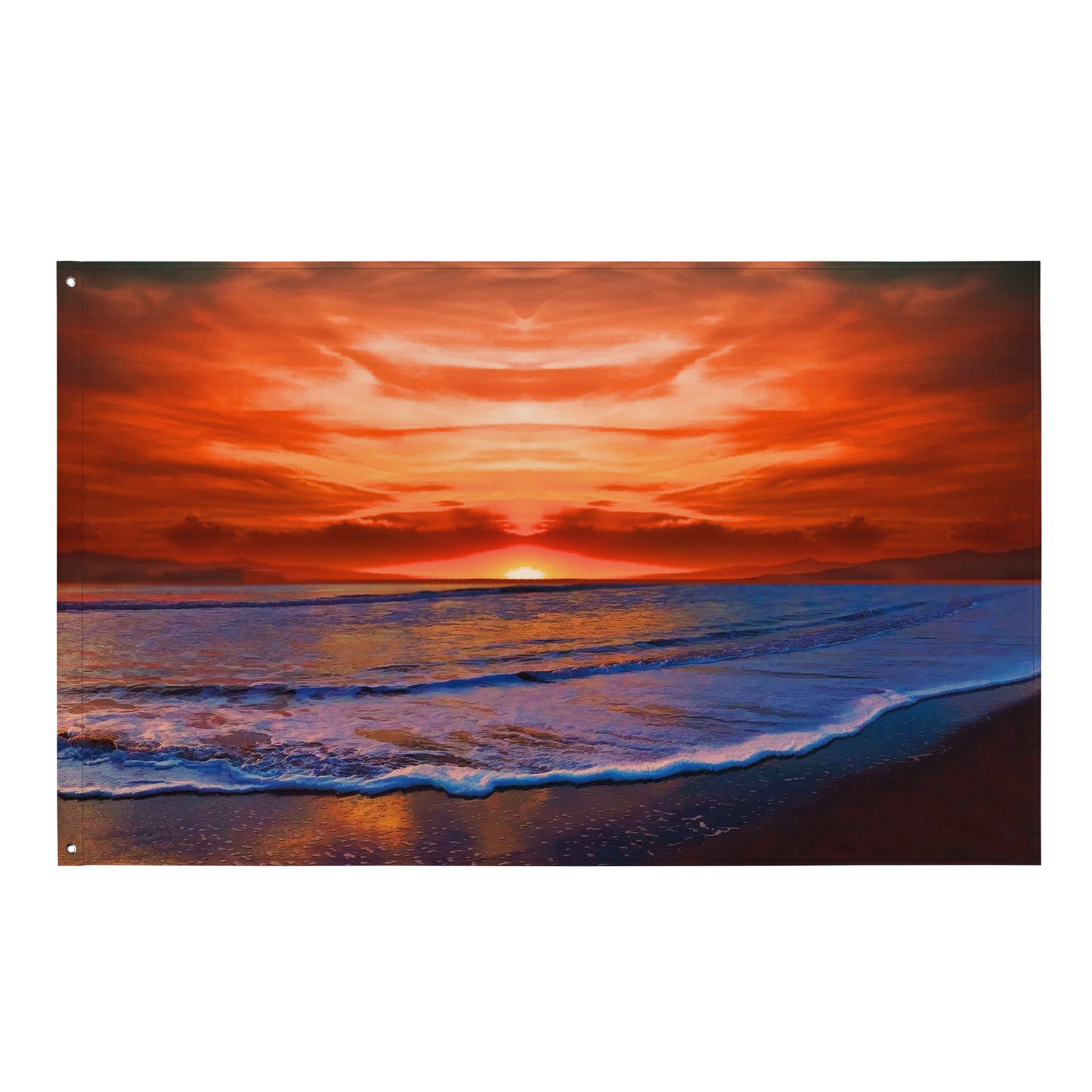 Beach Sunrise Flag