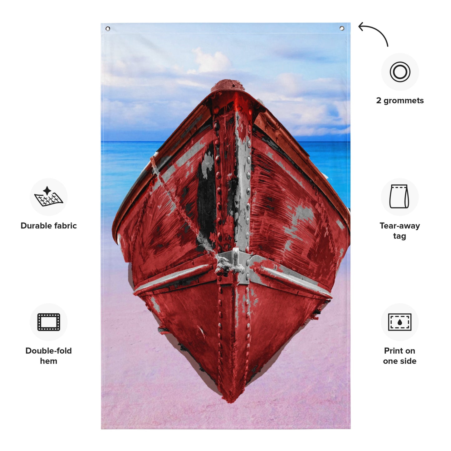 Red Boat Flag