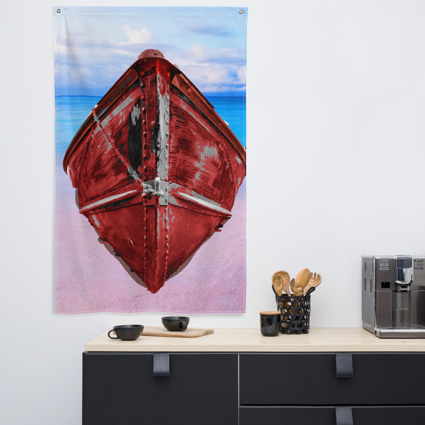 Red Boat Flag