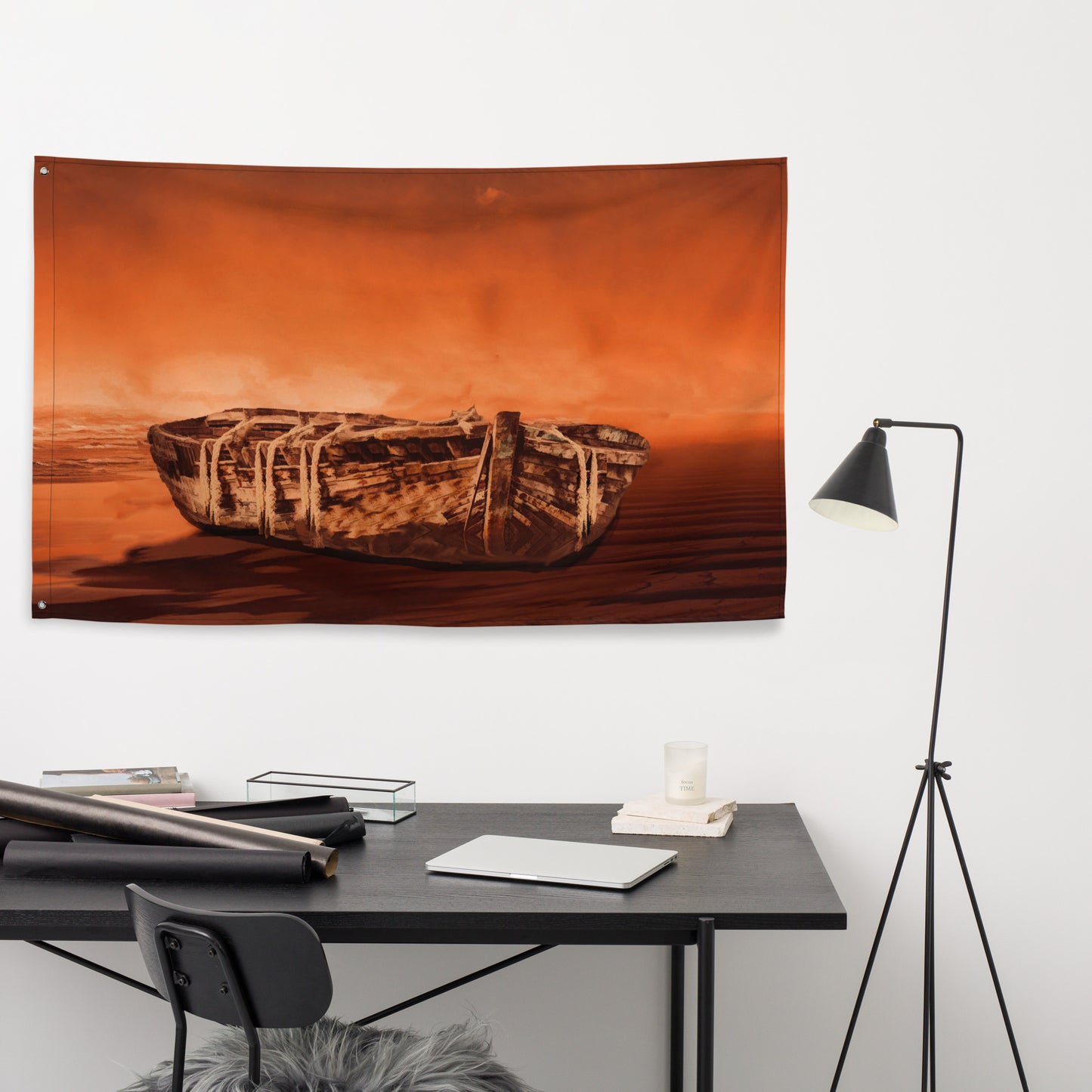 Vintage Boat Flag Tapestry wall hanging