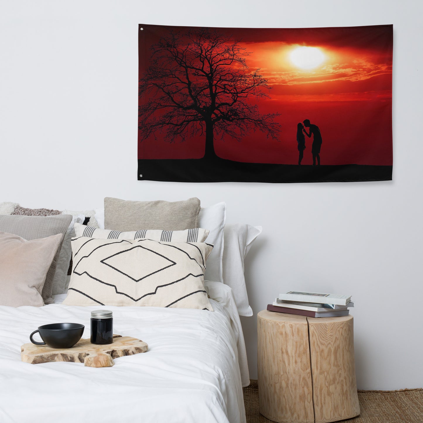 Couple Love Flag Tapestry wall hanging