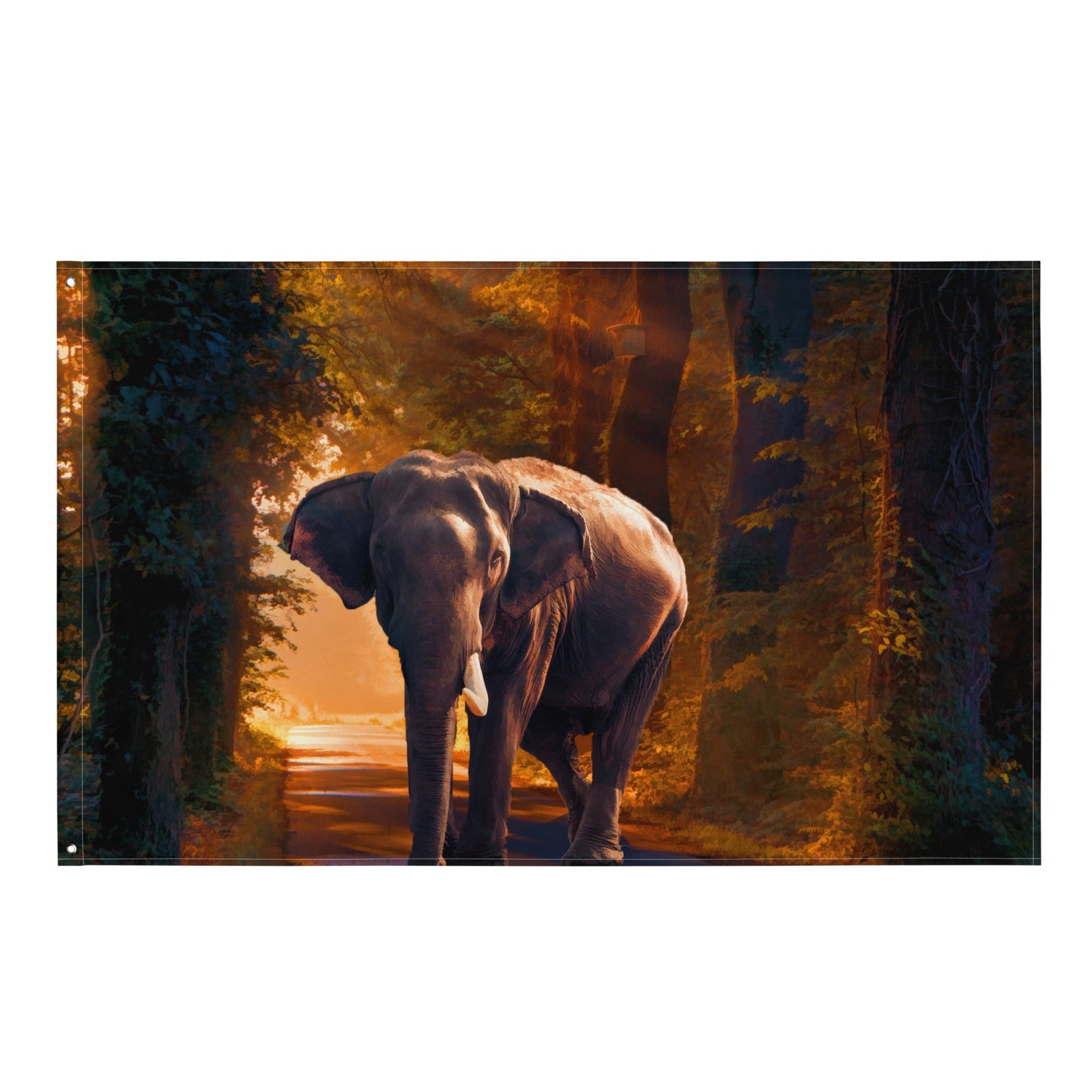 Elephant Flag Tapestry wall hanging