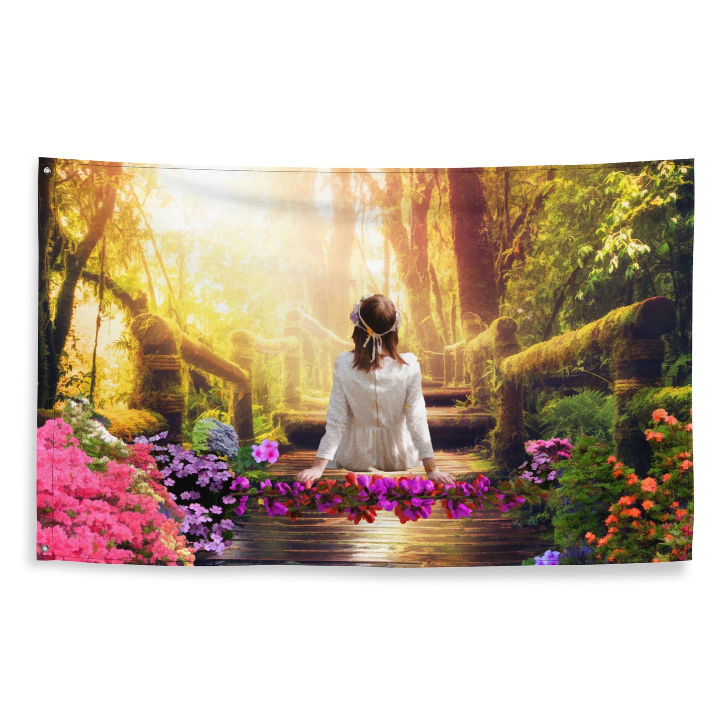 Love in the Air Painting Flag