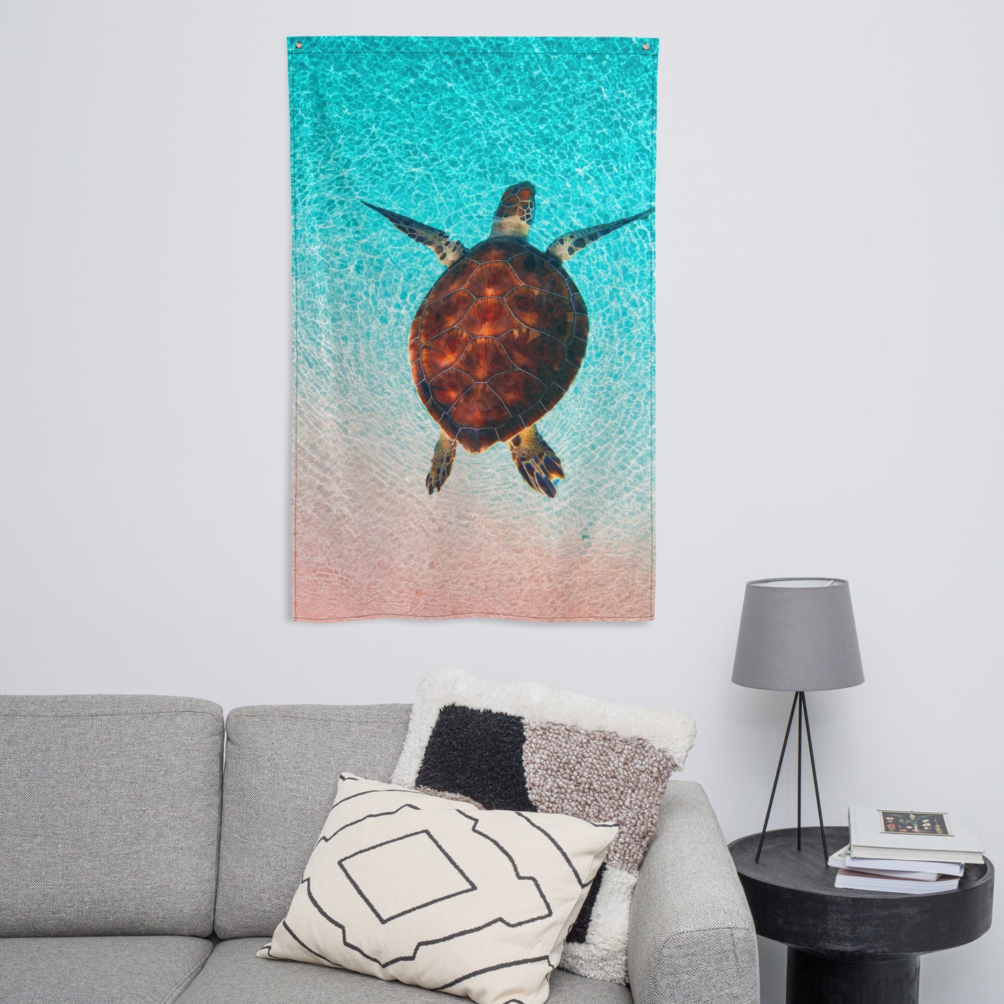 Sea Turtle Wall Art Painting Flag Tapestry
