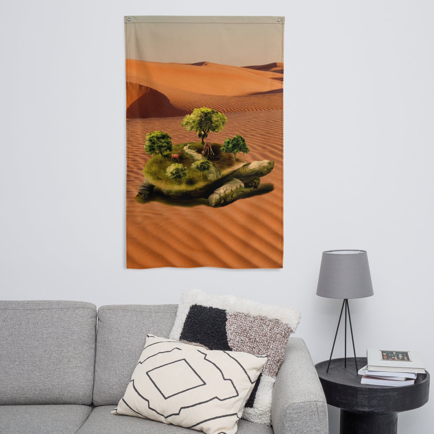 Turtle Painting Flag Tapestry