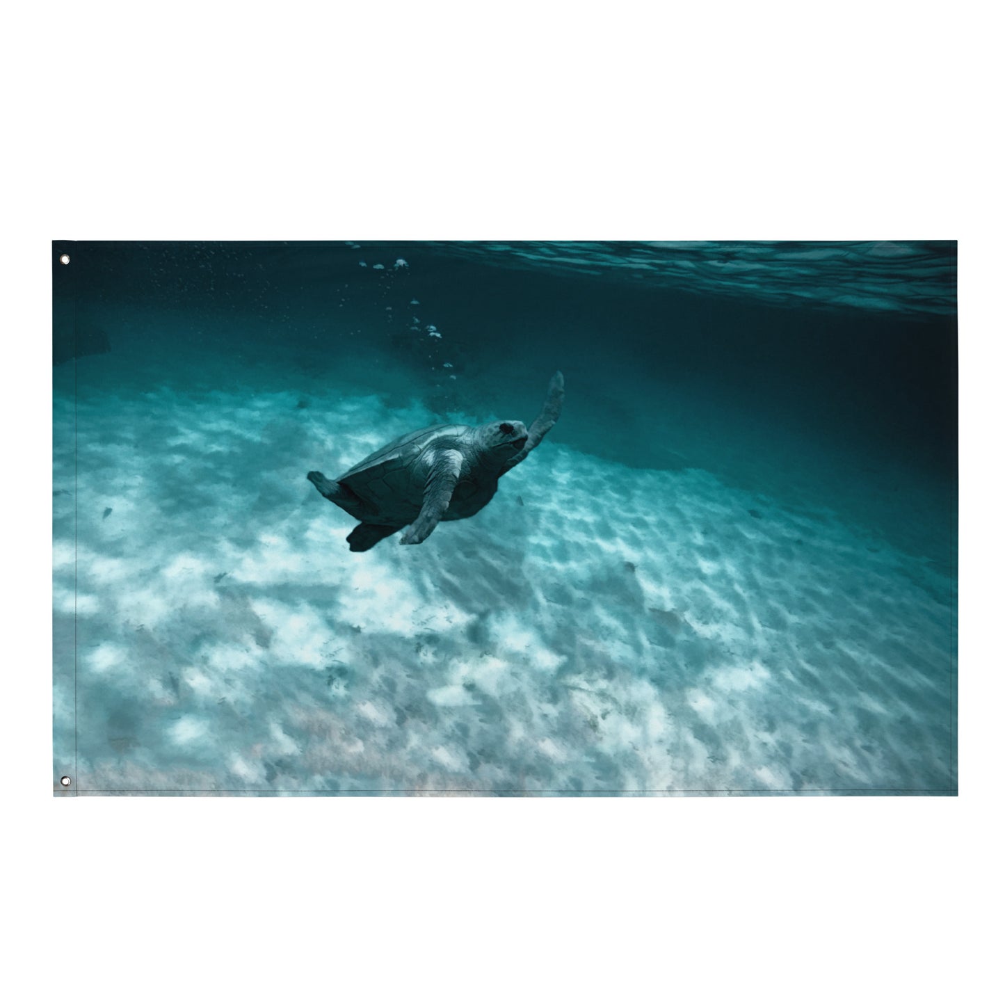 Turtle Painting Artwork Flag Tapestry